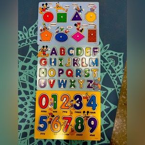 Kids numbers, shapes and letters